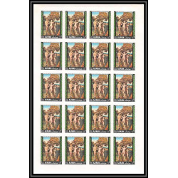 040c - Ajman - Mi N°281/284 B MNH ** DURER adam et eve Tableaux painting feuille sheet  Non dentelé imperf