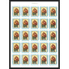 041c - Ajman MNH ** Mi N°327/331B MADONE peinture botticelli Non dentelé imperf feuille complète full sheet