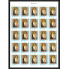 041c - Ajman MNH ** Mi N°327/331B MADONE peinture botticelli Non dentelé imperf feuille complète full sheet