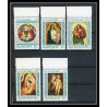 042 - Ajman - MNH ** Mi N°327/331 A Madones - madonna raphael botticelli Tableaux - peinture (painting) 