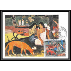 2260/ Carte maximum card France N°1568 Tableau (Painting) L'arearea Paul Gauguin edition cef 1968 fdc