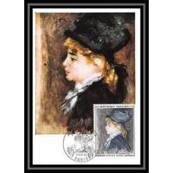 2263/ Carte maximum card France N°1570 Tableau (Painting) Auguste Renoir portrait 1968 edition cef