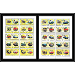043b - Sharjah - MNH ** Mi N°770/779 A Voiture ( european Cars ) feuilles (planches sheets)