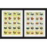 043b - Sharjah - MNH ** Mi N°770/779 A Voiture ( european Cars ) feuilles (planches sheets)