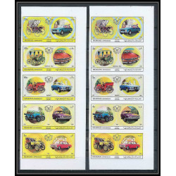 044A - Sharjah - MNH ** Mi N°770/779 B Voiture ( european Cars ) Non dentelé imperf