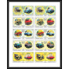 044b - Sharjah - MNH ** Mi N°770/779 B Voiture european Cars Non dentelé imperf feuilles (planches sheets)