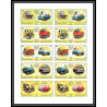 044b - Sharjah - MNH ** Mi N°770/779 B Voiture european Cars Non dentelé imperf feuilles (planches sheets)
