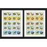 045b - Sharjah - MNH ** Mi N°781/790 A Voiture ( american Cars ) feuilles (planches sheets)