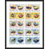046b - Sharjah - MNH ** Mi N°781/790 B Voiture american Cars feuilles (planches sheets) Non dentelé imperf