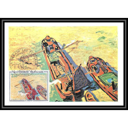 2755/ Carte maximum card France N°1733 Tableau (Painting) Les péniches andré Derain edition cef 1972