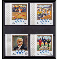048a - Fujeira - MNH ** Mi N°529/532 B jeux olympiques olympic games Non dentelé imperf munchen 72