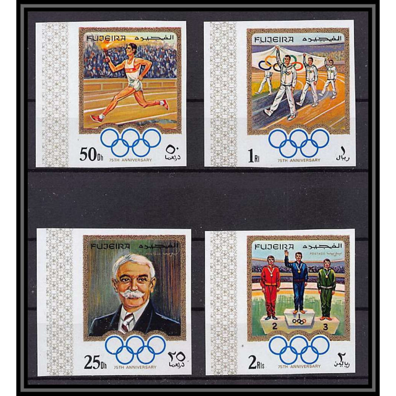 048a - Fujeira - MNH ** Mi N°529/532 B jeux olympiques olympic games Non dentelé imperf munchen 72