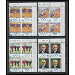 049c - Fujeira - MNH ** Mi N°529/532 A jeux olympiques olympic games coubertin bloc 4 munchen 72