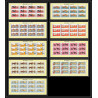 052 - Umm al Qiwain - MNH ** Mi N°314/322 A cheval (chevaux horse horses) feuilles (planches sheets) cote 150 euros