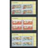 052c - Umm al Qiwain - MNH ** Mi N°314/322 A cheval (chevaux horse horses) bloc 4 cote 40 euros coin de feuille