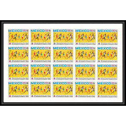 055e- Yemen royaume MNH ** Mi N°496 B (olympic games) Non dentelé imperf course running feuilles sheets