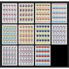 057b - Yemen royaume - MNH ** Mi N°517/527 A jeux olympiques (summer olympic games) escrime fencing feuilles sheets