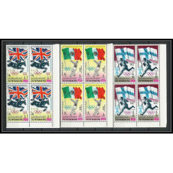 057b - Yemen royaume - MNH **Mi N°517/527 A jeux olympiques (summer olympic games) escrime fencing velo cheval bloc 4