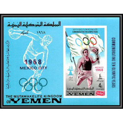 057z - Yemen royaume - MNH ** Mi N°517/527 A + BF 94 jeux olympiques olympics escrime fencing velo cheval horse