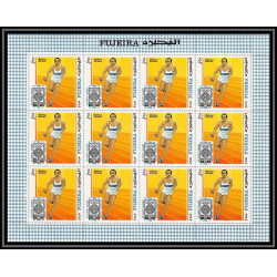 058c - Fujeira - MNH ** Mi N°266/275 mexico 68 jeux olympiques olympic games cycling feuilles sheets