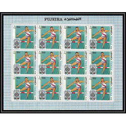 058c - Fujeira - MNH ** Mi N°266/275 mexico 68 jeux olympiques olympic games cycling feuilles sheets