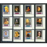 064a - Umm al Qiwain - MNH ** Mi N°198/209 A Tableau (Painting) self portraits van gogh rubens manet