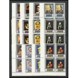 064b - Umm al Qiwain - MNH ** Mi N°198/209 A Tableau (Painting) self portraits van gogh rubens bloc 4
