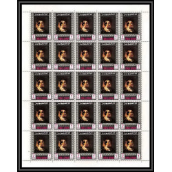 064c - Umm al Qiwain MNH ** Mi N°198/209 A Tableau (Painting) self portraits van gogh rubens feuilles sheets