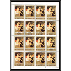 065c - Fujeira - MNH ** Mi N°1006 /1010 A Tableau tableaux gauguin french paintings nus nudes feuilles sheets