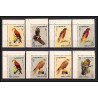 066a - Umm al Qiwain - MNH ** Mi N°225/232 A oiseaux (rapaces) Birds of prey coin de feuille
