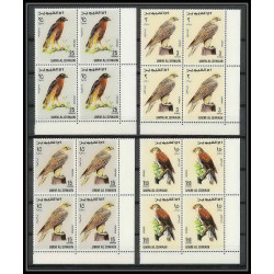066b - Umm al Qiwain - MNH ** Mi N°225/232 A oiseaux (rapaces) Birds of prey BLOC 4