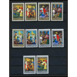 067 - Sharjah - MNH ** Mi N°748/757 A religion life of jesus christ Tableau (Painting)