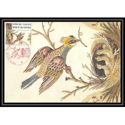 4491/ Carte maximum card France N°2612 Croix rouge (red cross) 1989 Soirie édition lyon fdc 1989 oiseaux birds