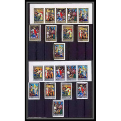 068b - Sharjah - MNH ** Mi N°748/757 B religion life of jesus christ Tableau (Painting)Non dentelé imperf
