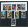 068b - Sharjah - MNH ** Mi N°748/757 B religion life of jesus christ Tableau (Painting)Non dentelé imperf