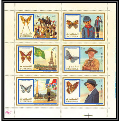 069a - Fujeira - MNH ** Mi N°999/104 A Scout scouting - jamboree papillon (scouts and butterflies)