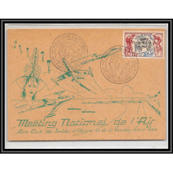 48025 N°955 tour de France cycliste velo cycling 1953 France Carte postale meeting de l'air sables d'olonnes aviation 