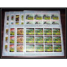 071c - Fujeira - MNH ** Mi N°302/310a animaux (wild animals) lion elephant giraffa tiger rhinoceros feuilles sheets