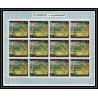 071c - Fujeira - MNH ** Mi N°302/310a animaux (wild animals) lion elephant giraffa tiger rhinoceros feuilles sheets
