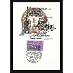 48293 N°1358 europa 1962 mulhouse jumelage philatélique europeen France Carte postale 