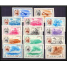 073 - Ajman - MNH ** Mi N°127/140 B Non dentelé imperf means of transport avion plane horse helicopter coach