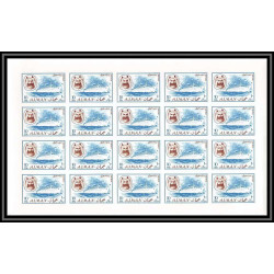 073g - Ajman - MNH ** N°131 + 140 B Non dentelé imperf bateau (boat passenger ship ) feuilles sheets