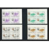 074 - Ajman MNH ** Mi N°127/140 B Non dentelé imperf means of transport avion plane horse helicopter coach bloc 4