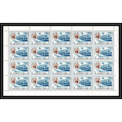 075e - Ajman - MNH ** N°128 + 137 A bus coach feuilles sheets