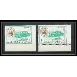 085 - Ajman - MNH ** N°136 A/B Non dentelé imperf + dentelés Voiture ( Cars ) 