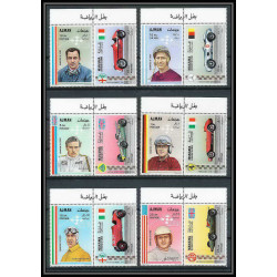087e - Ajman + Manama - MNH ** Mi N°369/373 A + 152 a/f A Voiture ( Cars ) motor racing 