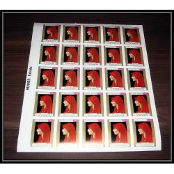 088c - yemen - MNH ** MNH ** Mi N°717/725 B Tableaux - peinture (painting Non dentelé imperf feuilles sheets
