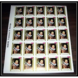 088c - yemen - MNH ** MNH ** Mi N°717/725 B Tableaux - peinture (painting Non dentelé imperf feuilles sheets