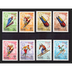 089 - Manama - MNH ** Mi N°47/54 A jeux olympiques olympic games grenoble 1968