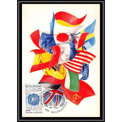 48882 N°2374 Organisation des Nations Unies ONU UNO united nations 1985 France Carte maximum fdc édition CEF